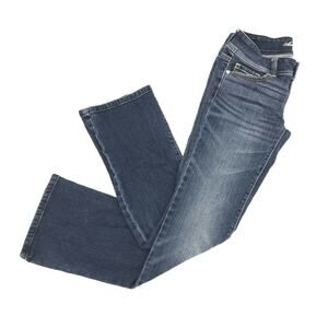 American Eagle Women's Original Boot Jeans Size 2 Stretch Medium Wash Zip Fly